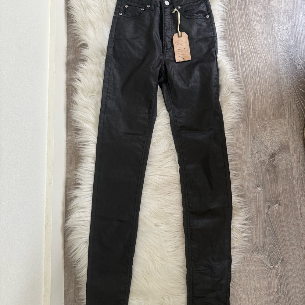 All Saints Black Spitalfields Stilt Skinny Jeans Full Length W25